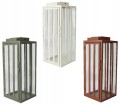 Latarnia metalowa dekoracyjna 18x18x45cm Elegancki lampion