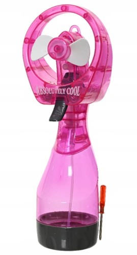 Wentylator plastikowy na baterie 10x27,5x7,8cm Lekki praktyczny wiatrak