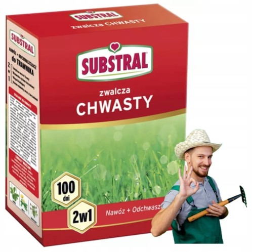 Nawóz z Odchwaszczaczem do Trawnika 1kg Substral 100 Dni