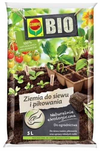 Compo BIO Ziemia do siewu i pikowania 5l ekologiczna