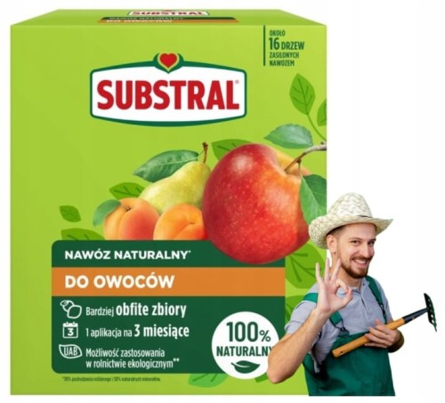 Nawóz naturalny do owoców i krzewów 1,2kg Wzmacnia wzrost i owocowanie