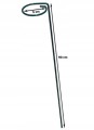 Podpora do roślin 90cm stalowa lakierowana proszkowo zielona