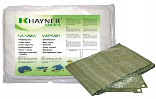 Plandeka okryciowa zielona 4x6m wytrzymała i wodoodporna