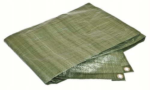 Plandeka okryciowa zielona 4x5m wytrzymała i wodoodporna