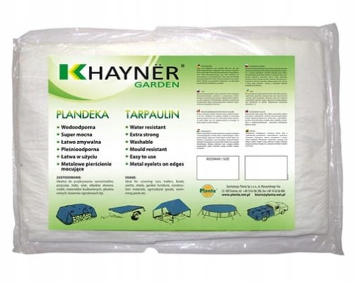 Plandeka okryciowa biała 3x4m Wytrzymała i wodoodporna