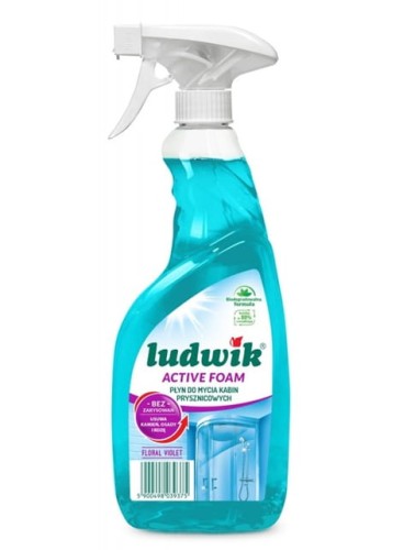 Ludwik Floral Violet Płyn do mycia kabin prysznicowych 600ml
