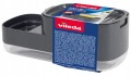 Dozownik do mydła z uchwytem na gąbkę 23x10,2x8,9cm Plastikowy szary