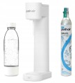 Dafi PushAir Saturator z nabojem CO2 + butelka 0,7l Biało-srebrny