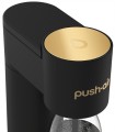 Dafi PushAir Saturator z nabojem CO2 + butelka 0,7l Czarno-złoty