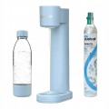Dafi PushAir Saturator z nabojem CO2 + butelka 0,7l Lazurowy/niebieski