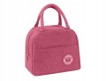 Torba termiczna na lunch box śniadaniowa z uchwytami 23x20x11 cm mix 1szt