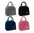 Torba termiczna na lunch box śniadaniowa z uchwytami 23x20x11 cm mix 1szt