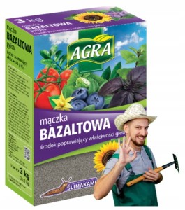Mączka Bazaltowa 3kg naturalny nawóz mineralny dla zdrowej i żyznej gleby