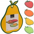Kolorowa deska do krojenia 30x28x8cm Plastikowa w kształtach owoców