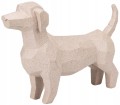 Figurka dekoracyjna psa 14x21cm Nowoczesny design geometryczny styl