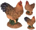 Figurka Kogut Kura 27x21,5cm Rustykalna dekoracja do ogrodu i wnętrz