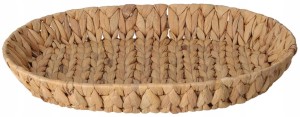 Owalny koszyk pleciony 32x40x6cm Naturalny beżowy