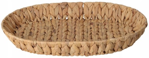 Owalny koszyk pleciony 32x40x6cm Naturalny beżowy