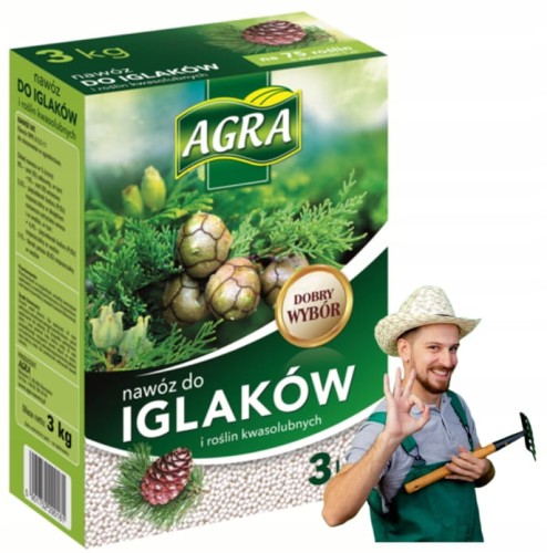 Granulat do iglaków i roślin kwasolubnych 3kg