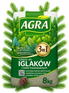 Granulat do iglaków 8kg Nawóz mineralny długodziałający do roślin iglastych