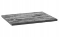 Blat łazienkowy uniwersalny 60x46cm Czarny beton płyta meblowa laminowana