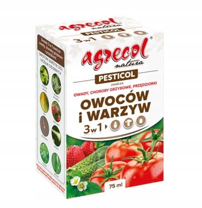 Preparat zwalczający owady grzyby i przędziorki owoców i warzyw 75ml