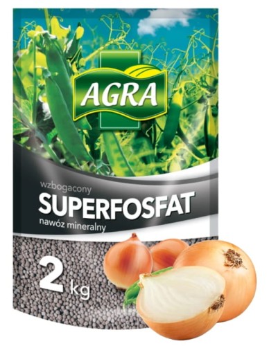 Superfosfat granulowany 2kg skoncentrowany nawóz fosforowy wapń i siarka