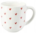 Kubek ceramiczny z serduszkami 300ml kolorowy