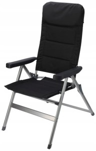Krzesło ogrodowe składane 6-pozycyjne z aluminiową