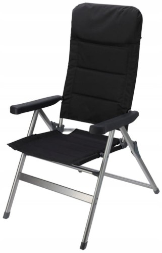 Krzesło ogrodowe składane 6-pozycyjne z aluminiową