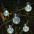Podwieszana lampa solarna LED 6x9cm Ciepłe białe światło
