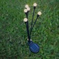 Lampa ogrodowa solarna 75cm 6 Białych lampek LED