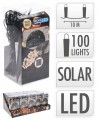 Girlanda ogrodowa LED Solarna 100 LED 10M Białe światło ciepłe IP44