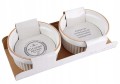 Zestaw 2 porcelanowych kokilek do zapiekania 170ml Żaroodporne białe miski