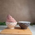Miska ceramiczna z serduszkami 450ml Idealna na śniadanie przekąski