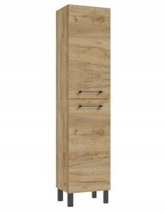 Słupek łazienkowy stojący 170x40cm Dąb craft, 4 półki Cassandra