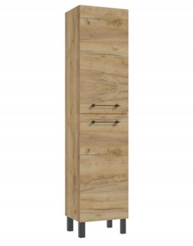 Słupek łazienkowy stojący 170x40cm Dąb craft, 4 półki Cassandra