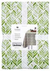 Obrus dekoracyjny 180x130cm z motywem liści Wodoodporny, elegancki