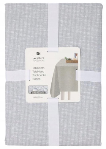 Jednokolorowy obrus 180×130cm Dekoracyjny poliestrowy o wyglądzie lnu