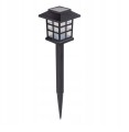 Lampka solarna ogrodowa led domek 6szt zestaw z czujnikiem zmierzchu