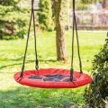 Huśtawka wisząca bocianie gniazdo 65cm Czerwona, do ogrodu i pokoju dziecka