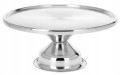 Patera stalowa na nóżce 33cm Elegancka tortownica, taca na ciasto