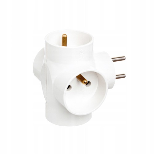 Rozgałęźnik elektryczny poczwórny złodziejka 4x2P+Z