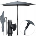 Prostokątny parasol ogrodowy 125x200cm Regulowany stabilny z ochroną UPF 30