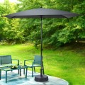 Prostokątny parasol ogrodowy 125x200cm Regulowany stabilny z ochroną UPF 30