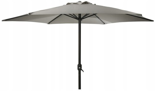 Parasol ogrodowy 248x300cm Jasnoszary z aluminium i tkaniny UV