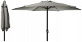 Parasol ogrodowy 248x300cm Jasnoszary z aluminium i tkaniny UV