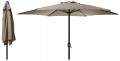 Parasol ogrodowy 248x300cm Beżowy z aluminium i tkaniny UV