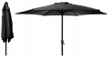 Parasol ogrodowy 248x300cm Antracytowy z aluminium i tkaniny UV
