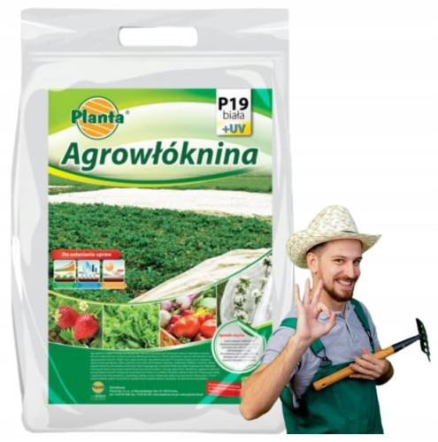Agrowłóknina wiosenna biała 19g/m² 2,1x10 m Do ochrony warzyw i kwiatów